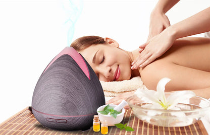 Essential Oils Ultrasonic Aromatherapy Diffuser Air Humidifier Purify 400ML - Violet - Mekamart Australia