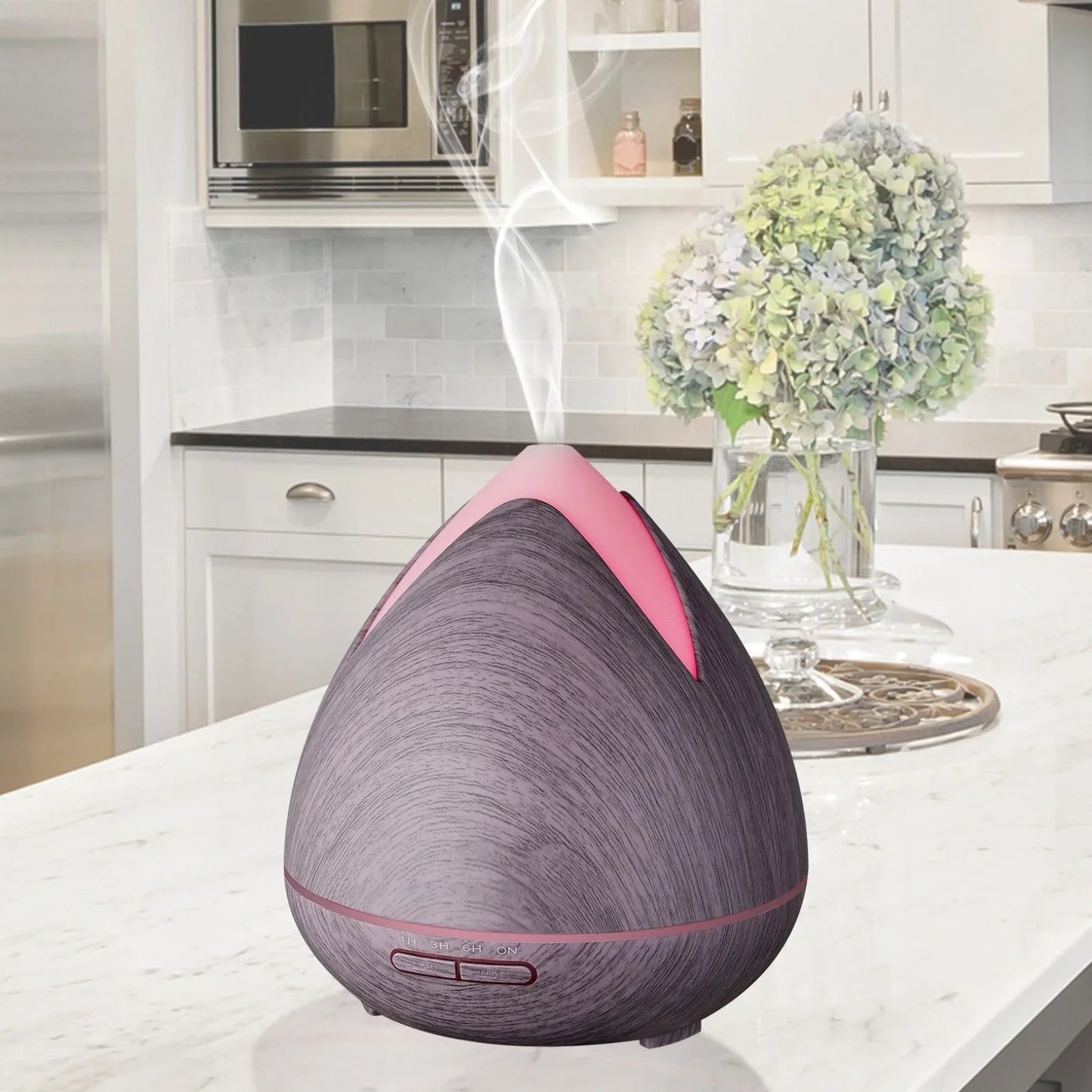 Essential Oils Ultrasonic Aromatherapy Diffuser Air Humidifier Purify 400ML - Violet - Mekamart Australia
