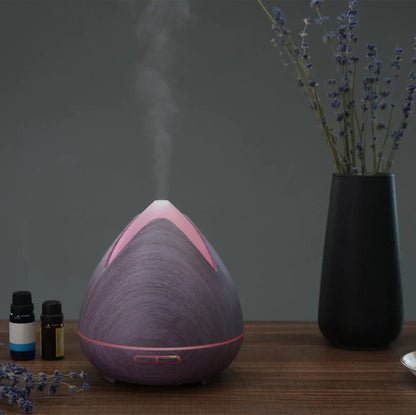 Essential Oils Ultrasonic Aromatherapy Diffuser Air Humidifier Purify 400ML - Violet - Mekamart Australia