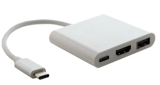 ASTROTEK USB 3.1 Type-C USB-C to HDMI, USB Type-A and USB Type-C Adapter Male to Female 4K 30Hz for Apple MacBook Chromebook Pixel - Mekamart Australia