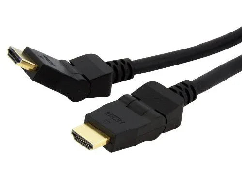 ASTROTEK HDMI Cable 2m - v1.4 19 pins Type A Male to Male 180 Degree Swivel Type 30AWG Gold Plated Nylon sleeve RoHS CBAT-HDMI-MM-2 CBHDMI-2MHS - Mekamart Australia