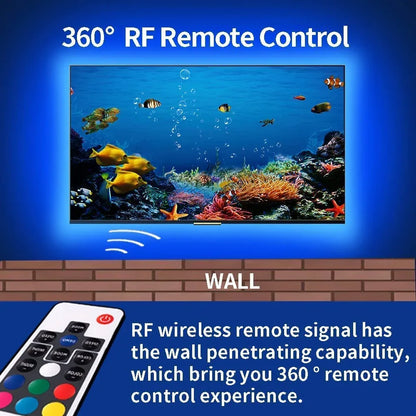 3M LED Strip Lights Rope Light for TV, Gaming and Computer (Lights Strip App with Remote Control) - Mekamart Australia