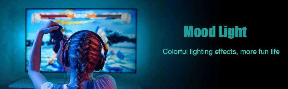 3M LED Strip Lights Rope Light for TV, Gaming and Computer (Lights Strip App with Remote Control) - Mekamart Australia