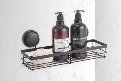 2 Pack Rectangular Corner Shower Caddy Shelf Basket Rack with Premium Vacuum Suction Cup No-Drilling for Bathroom and Kitchen - Mekamart Australia