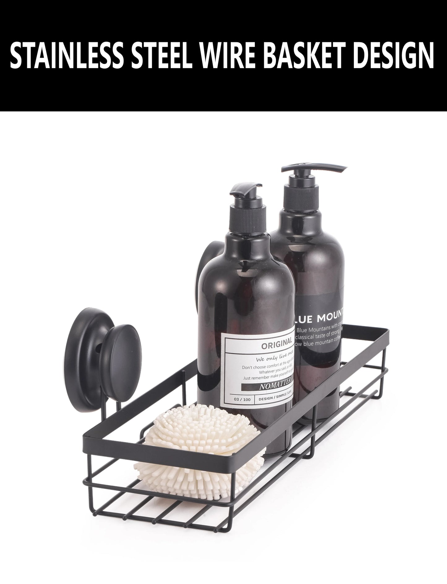 2 Pack Rectangular Corner Shower Caddy Shelf Basket Rack with Premium Vacuum Suction Cup No-Drilling for Bathroom and Kitchen - Mekamart Australia