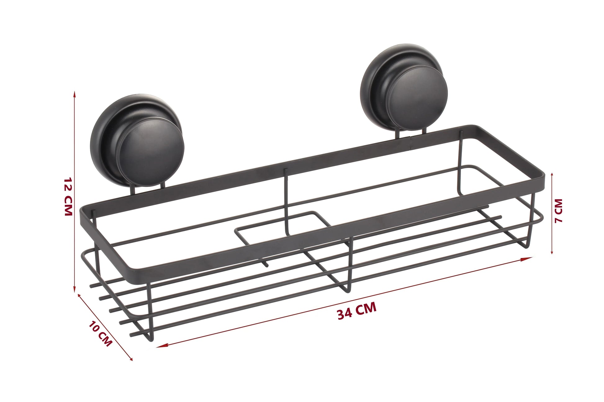 2 Pack Rectangular Corner Shower Caddy Shelf Basket Rack with Premium Vacuum Suction Cup No-Drilling for Bathroom and Kitchen - Mekamart Australia