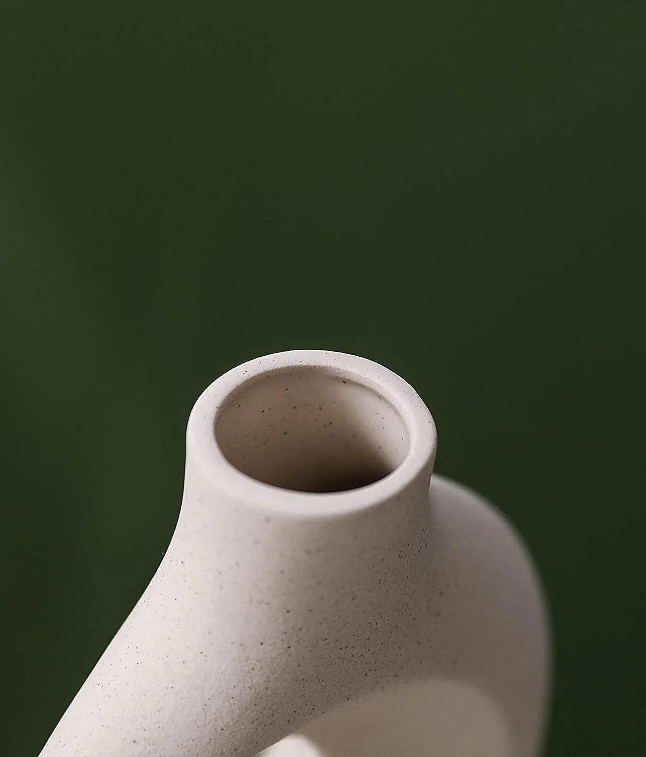 Ceramic Set of 2 Creative White Vases for Home Decor - Mekamart Australia