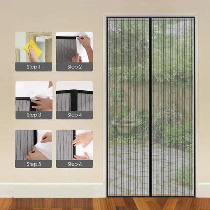Magnetic Mosquito Net Door Curtain 90x210cm - Mekamart Australia