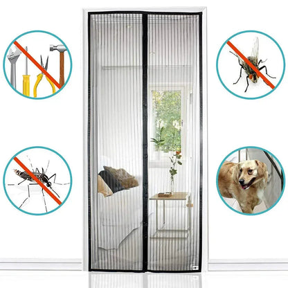 Magnetic Mosquito Net Door Curtain 90x210cm - Mekamart Australia