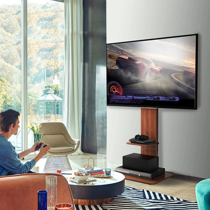Adjustable Wood TV Stand for 32-65 Inch LCD LED - Mekamart Australia