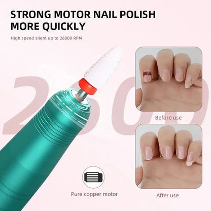 Wireless Nail Drill Pen 35000RPM USB Rechargeable - Mekamart Australia