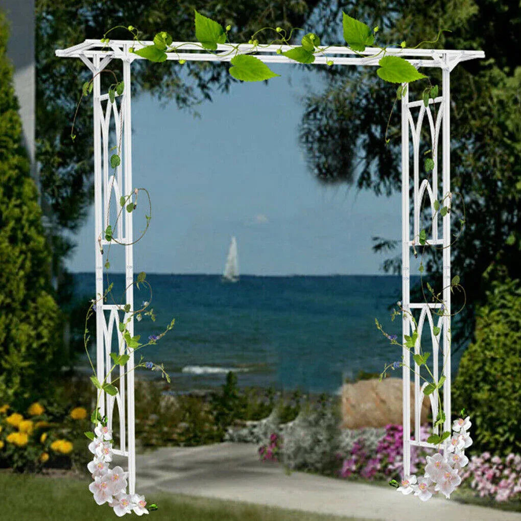 Stereoscopic Metal Garden Arch Arbor Wedding Pergola Trellis - Mekamart Australia