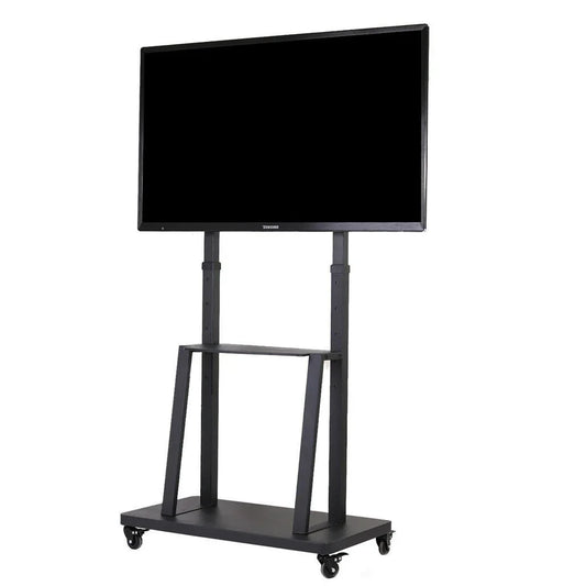 32-80 Rolling TV Stand with 2-Tier Shelf Adjustable Mount - Mekamart Australia