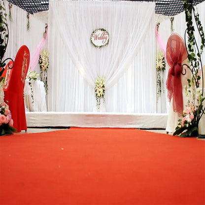 3x6m White Stage Curtain Backdrop - Mekamart Australia