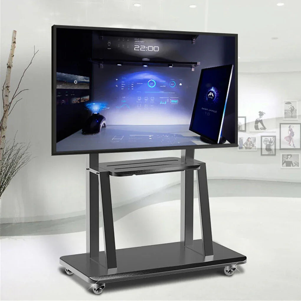 32-100 Heavy Duty TV Wall Mount with Shelf & Wheels - Mekamart Australia