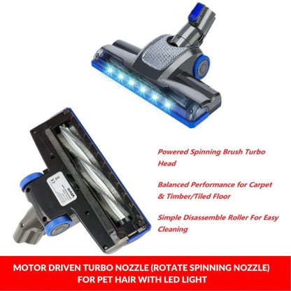 Enigma V8 22.2v Cordless Stick Vacuum Cleaner Blue + Toolkit - Mekamart Australia
