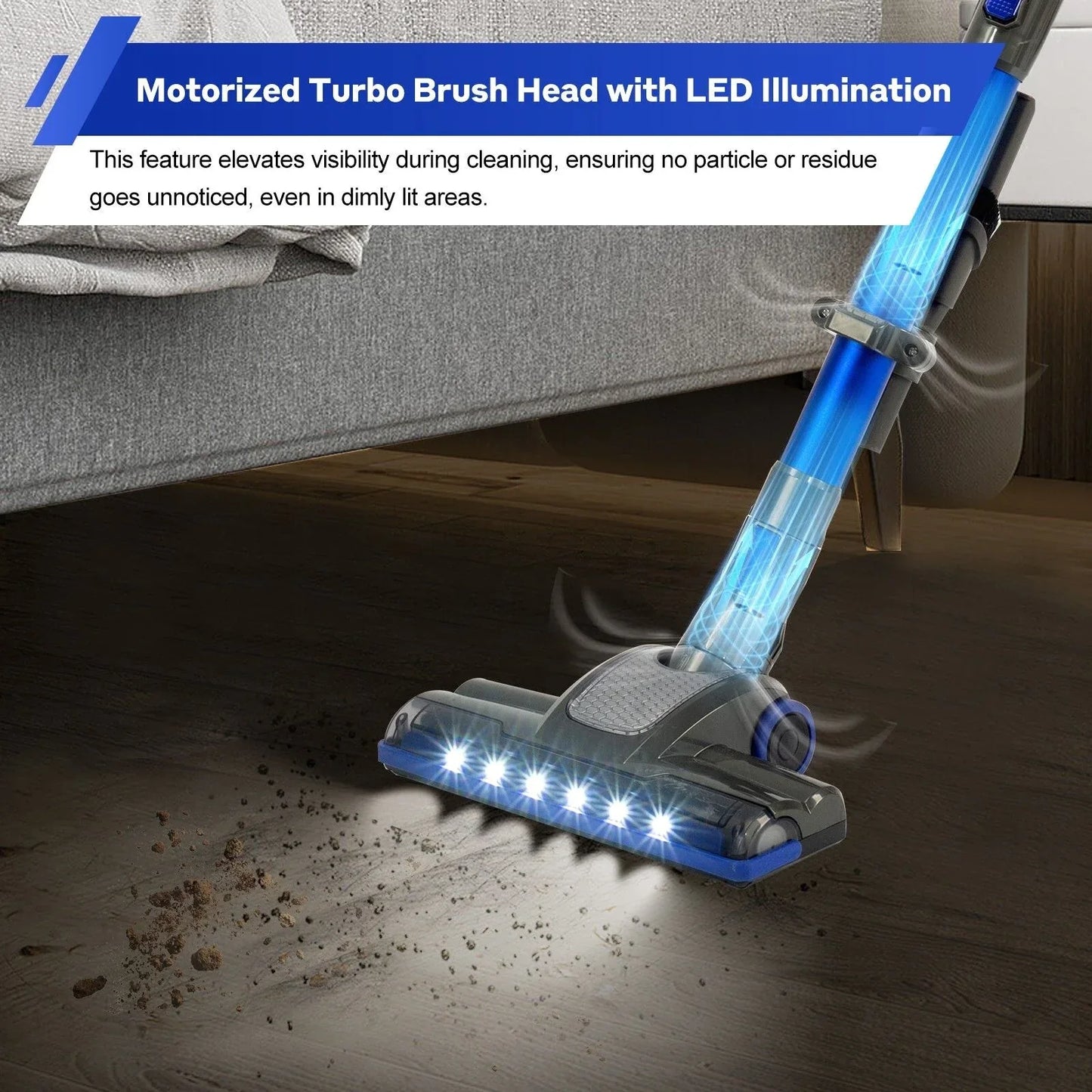 V8 150W Handheld Stick Vacuum Cleaner 40 Min Runtime LED - Mekamart Australia