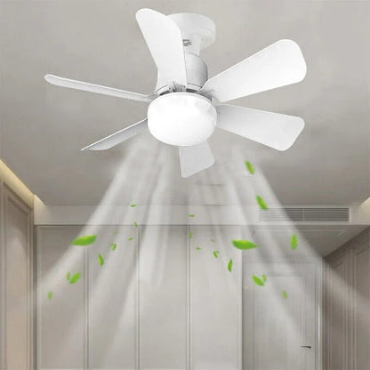16.5 Ceiling Fan with LED Light 3-Speed Remote Control - Mekamart Australia
