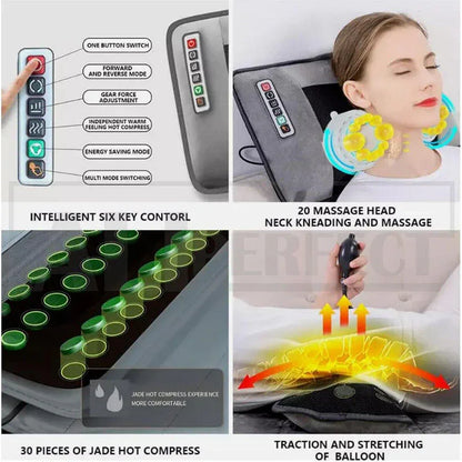 Electric Full Body Massage Mat 10 Motors Heated 45cm Width - Mekamart Australia