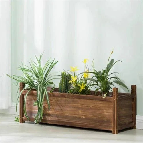 Large Raised Garden Bed Wooden Planter 90x30x33cm - Mekamart Australia