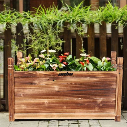Large Raised Garden Bed Wooden Planter 90x30x33cm - Mekamart Australia