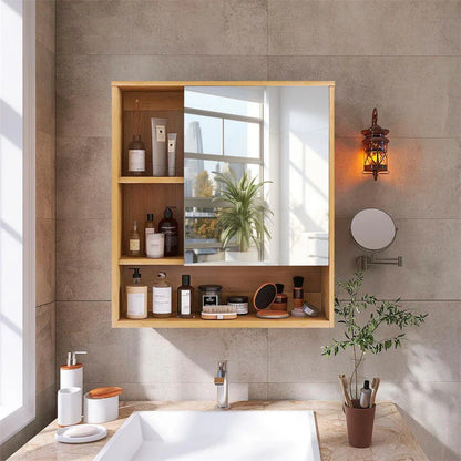 Wall Cabinet Bathroom Mirror Storage Medicine 55.5cm - Mekamart Australia