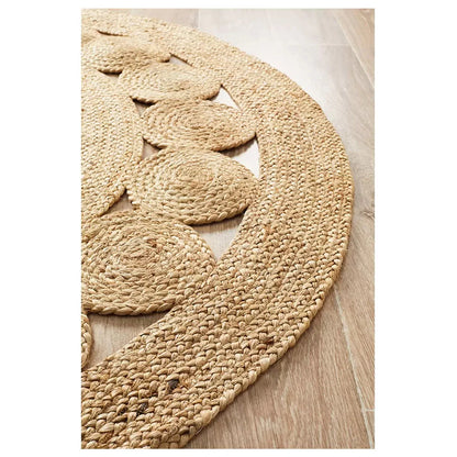 Atrium pilu natural rug 200 x 200cm - Mekamart Australia