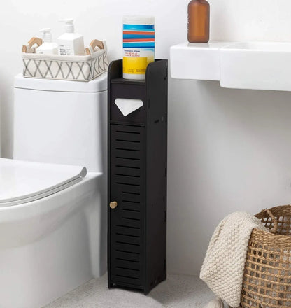 Toilet Paper Roll Holder for Bathroom (Black, 80 cm) - Mekamart Australia