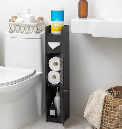 Toilet Paper Roll Holder for Bathroom (Black, 80 cm) - Mekamart Australia
