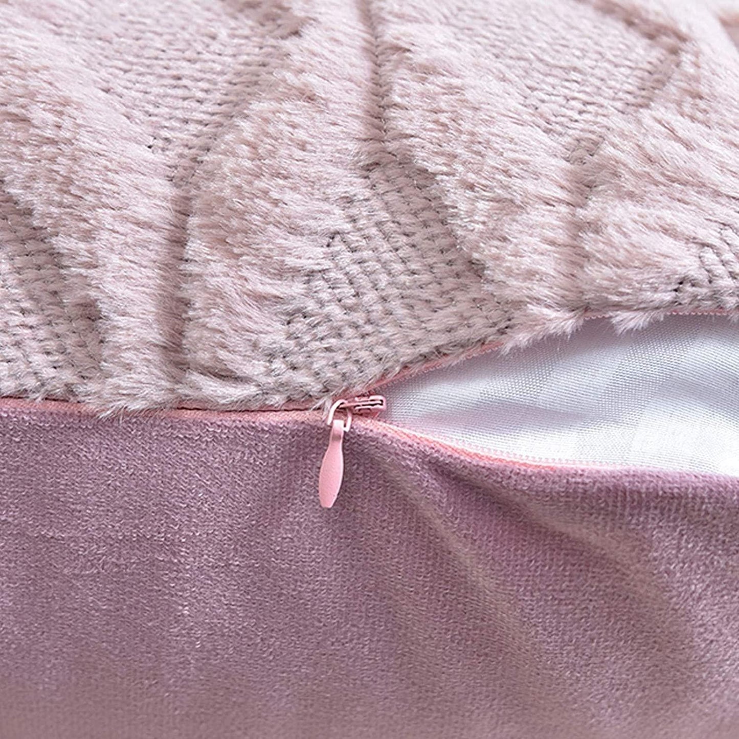 2 Pack Decorative Boho Throw Pillow Covers 45 x 45 cm (Pink) - Mekamart Australia