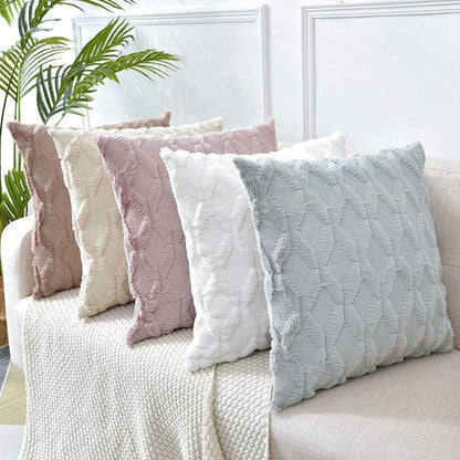 2 Pack Decorative Boho Throw Pillow Covers 45 x 45 cm (Pink) - Mekamart Australia