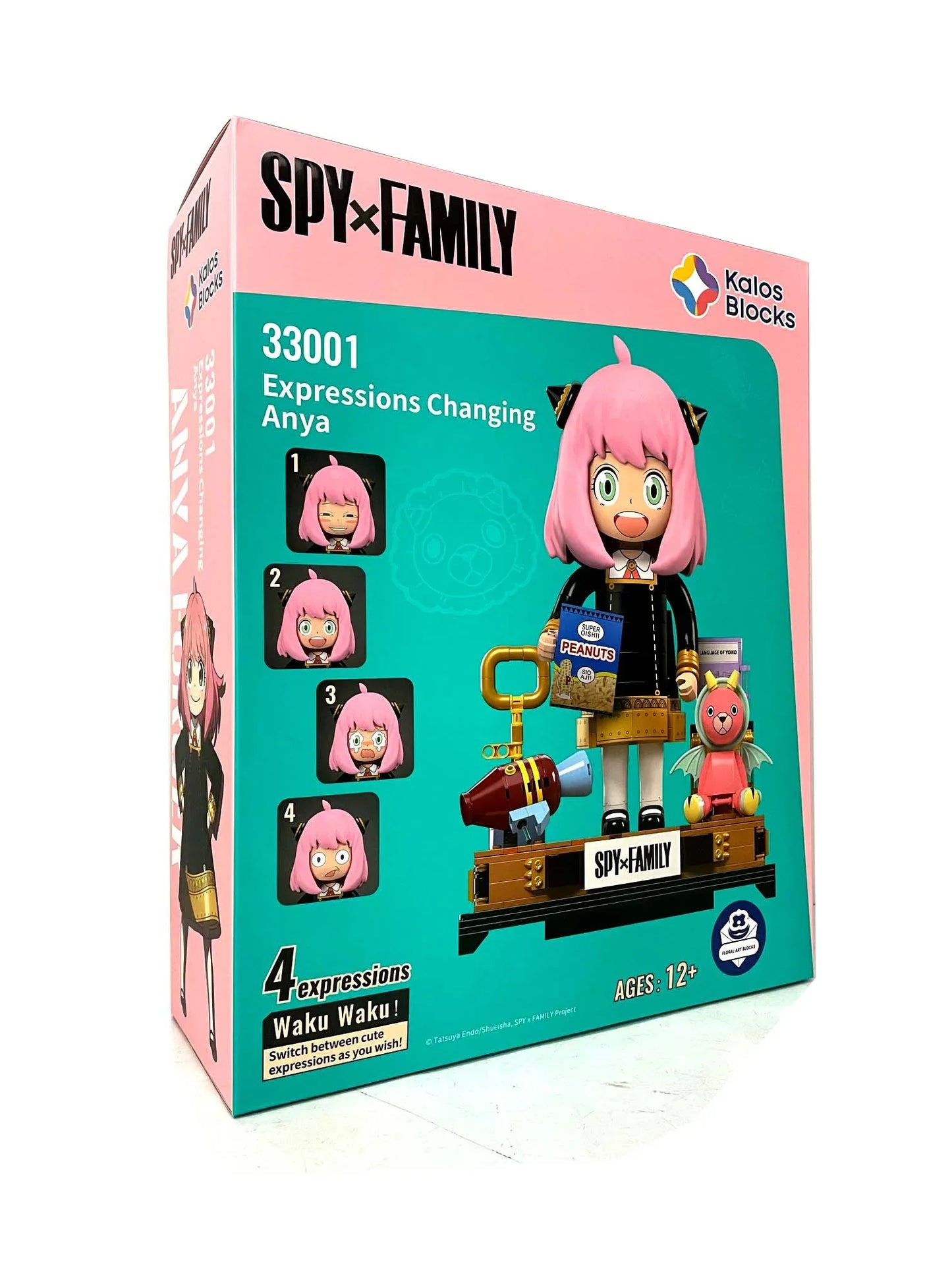 Kalos 31cm Anya Forger Face Changing Building Block Figure Spy X Family - Mekamart Australia
