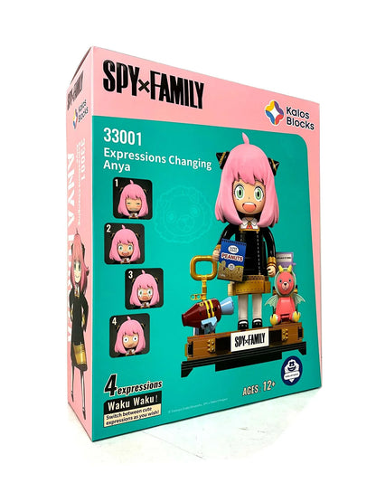 Kalos 31cm Anya Forger Face Changing Building Block Figure Spy X Family - Mekamart Australia