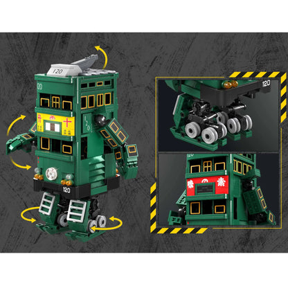 Kalos Hong Kong Machines Tram Robot Building Block Toy 699pcs 14+ - Mekamart Australia