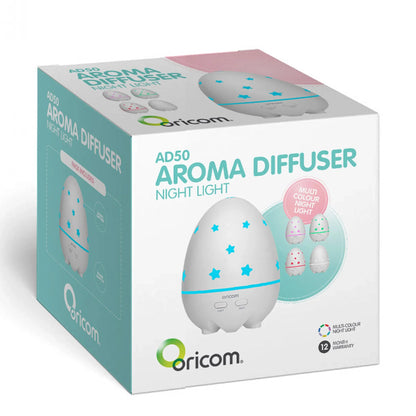 Oricom Aroma Diffuser Humidifier & Night Light Baby Kids Room AD50 - Mekamart Australia