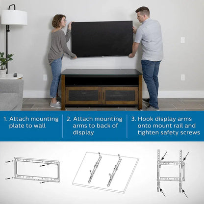 Philips Tilt TV Monitor Wall Mount Bracket for 32 40 55 65 70 75 Inch Universal SQM7442 - Mekamart Australia