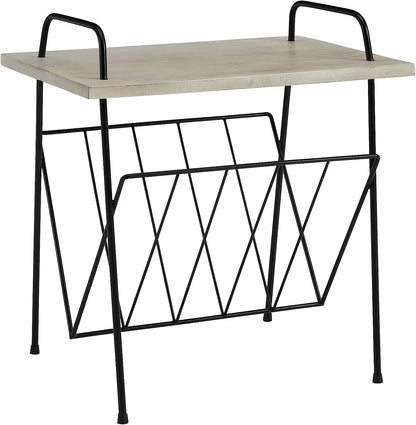 Crosley Wiltshire Turntable Stand Modern Retro White Wash Wood - Mekamart Australia