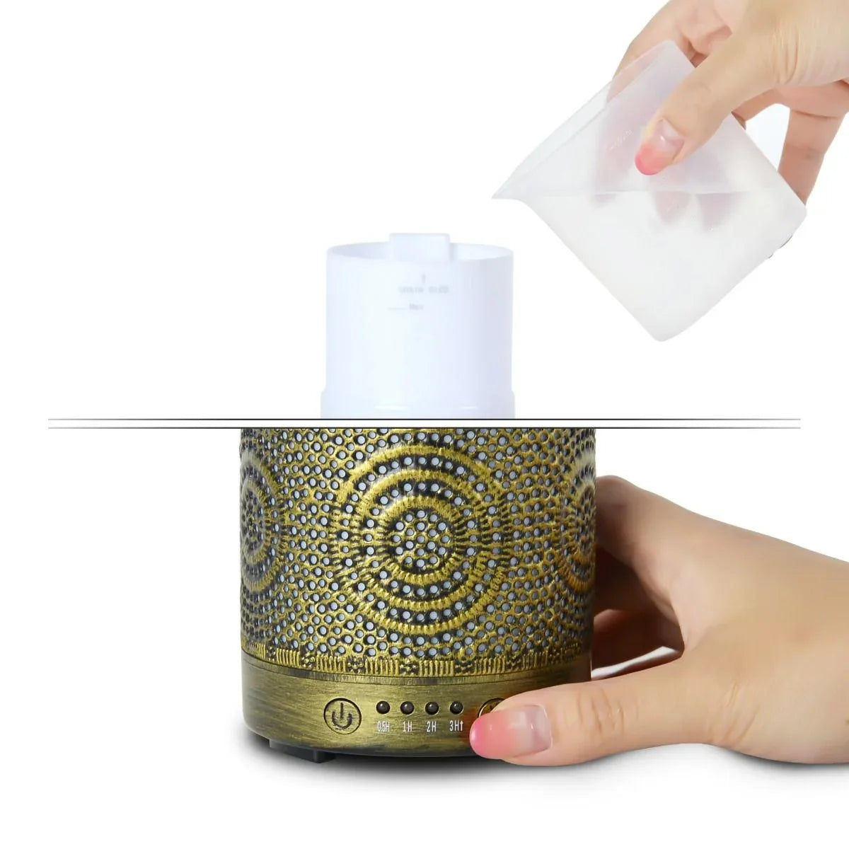 activiva 100ml Metal Essential Oil and Aroma Diffuser-Vintage Gold - Mekamart Australia