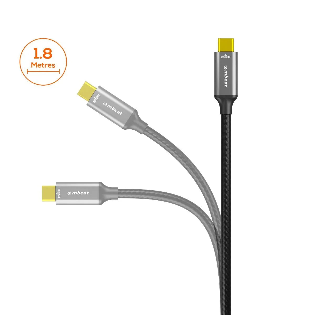 mbeat Tough Link 8K 1.8m USB-C to DisplayPort Cable - Mekamart Australia