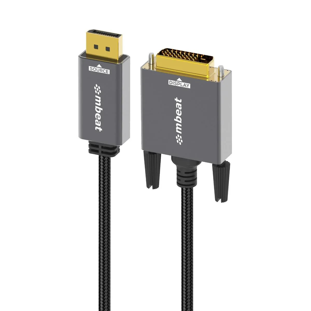 mbeat Tough Link 1.8m DisplayPort to DVI-D Cable - Mekamart Australia