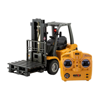 1:10 Scale 2.4G 8-Channel Metal Remote Control Forklift Construction Vehicle with Lifting Function & Sound - Mekamart Australia