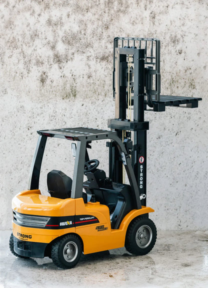 1:10 Scale 2.4G 8-Channel Metal Remote Control Forklift Construction Vehicle with Lifting Function & Sound - Mekamart Australia