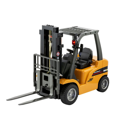 1:10 Scale 2.4G 8-Channel Metal Remote Control Forklift Construction Vehicle with Lifting Function & Sound - Mekamart Australia
