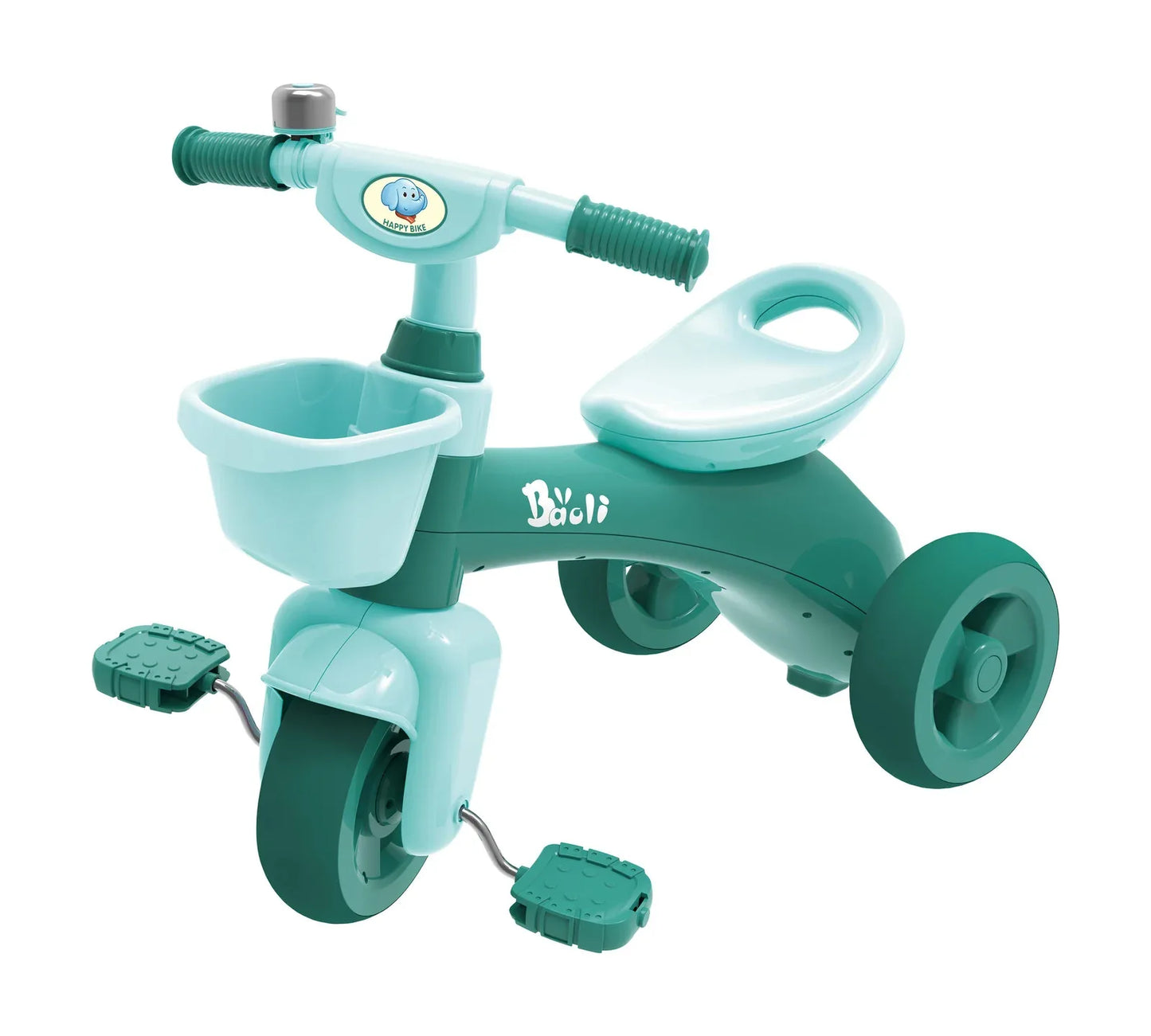 Tricycle Kids Ride-On (Green) - 57.5 x 33.5 x 57.5 cm - Mekamart Australia