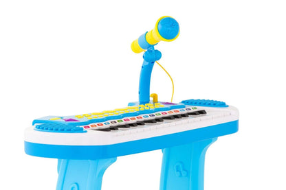 Children's Electronic Keyboard with Stand (Blue) Musical Instrument Toy - Mekamart Australia