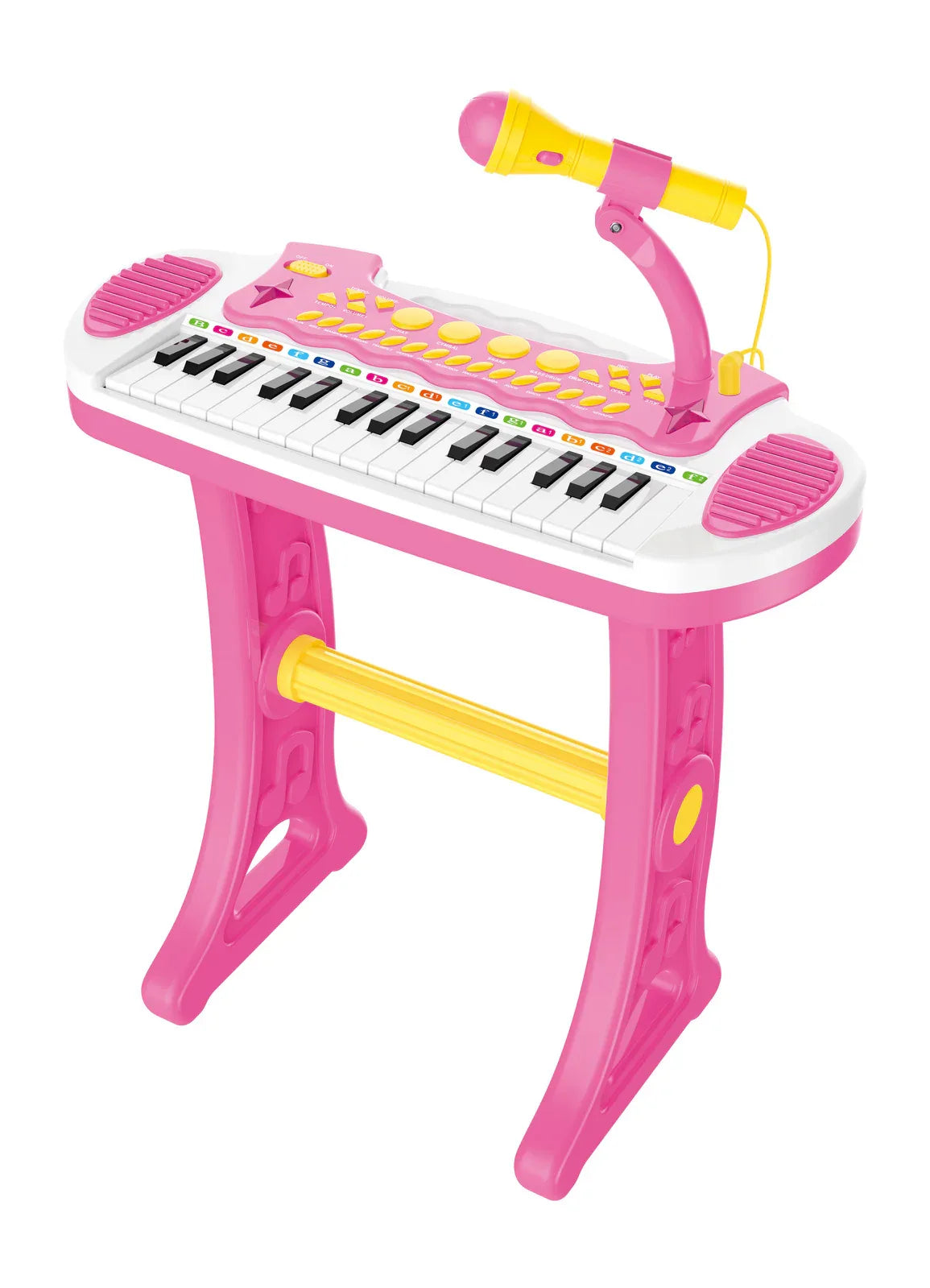 Children's Electronic Keyboard with Stand (Pink) Musical Instrument Toy - Mekamart Australia