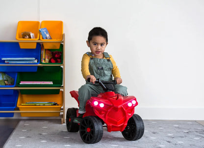 Rechargeable Ride-on Quad bike (Red) with Safe Braking System - Mekamart Australia