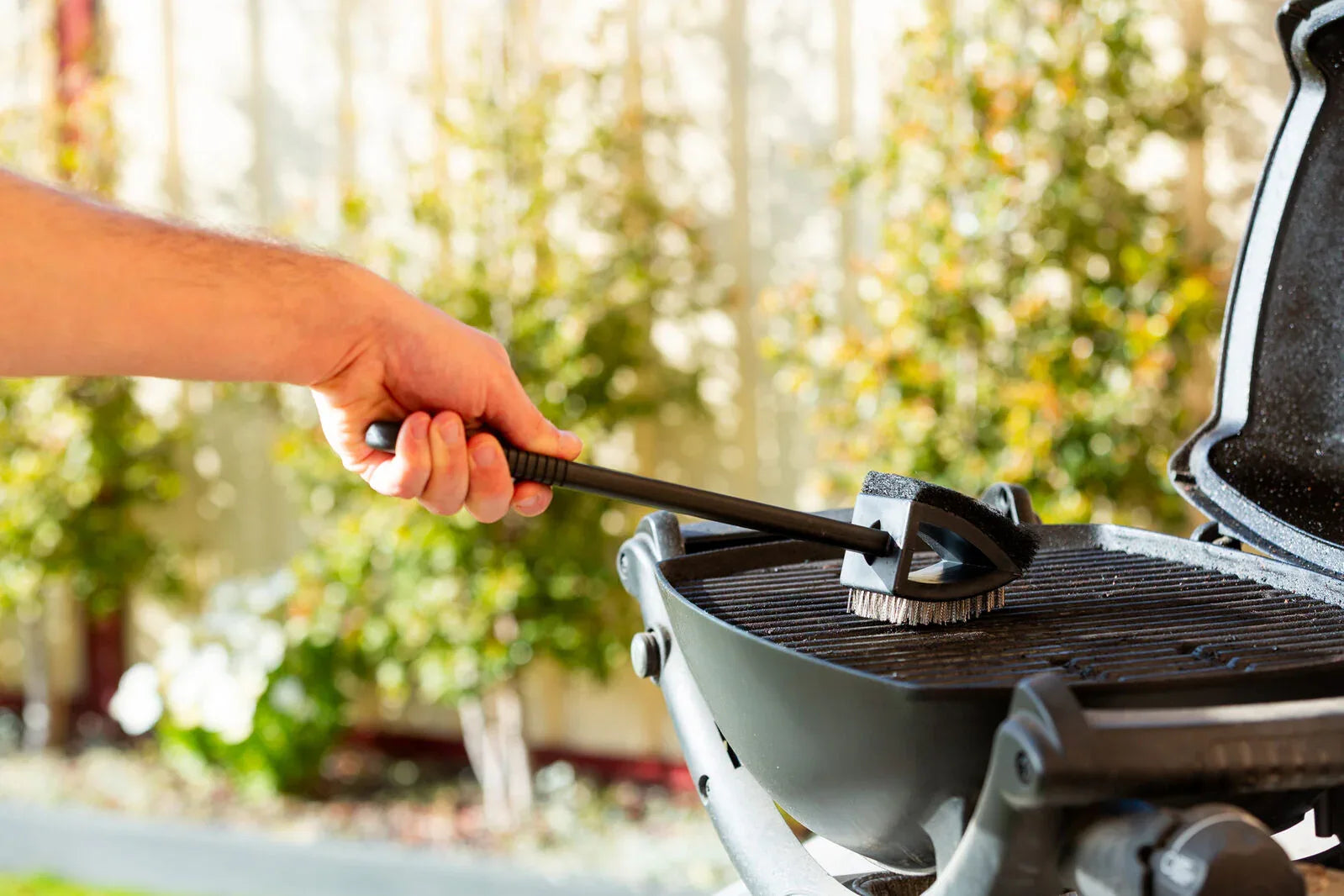 Stainless Steel BBQ Brush and Scraper Blade - Mekamart Australia
