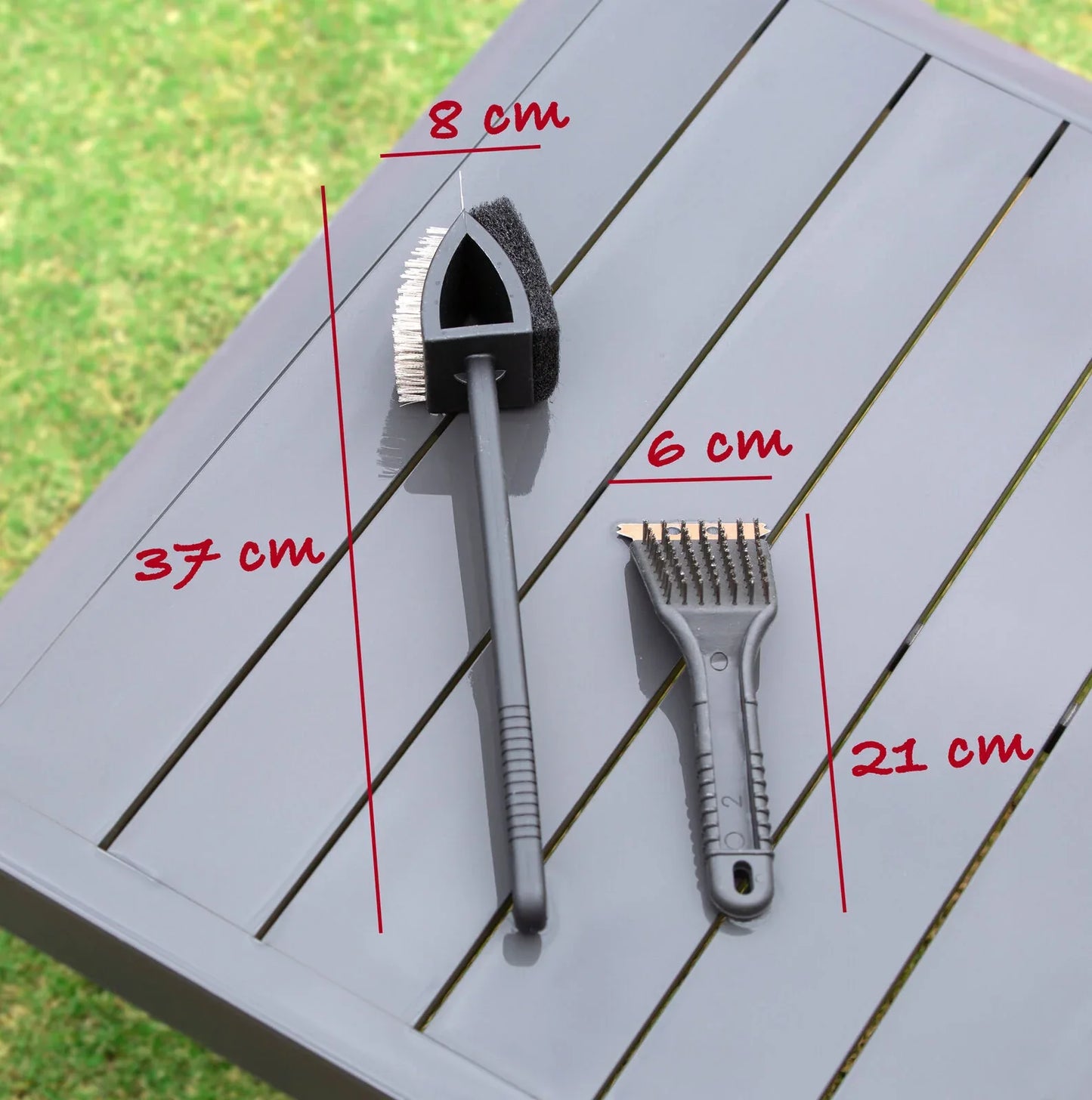 Stainless Steel BBQ Brush and Scraper Blade - Mekamart Australia