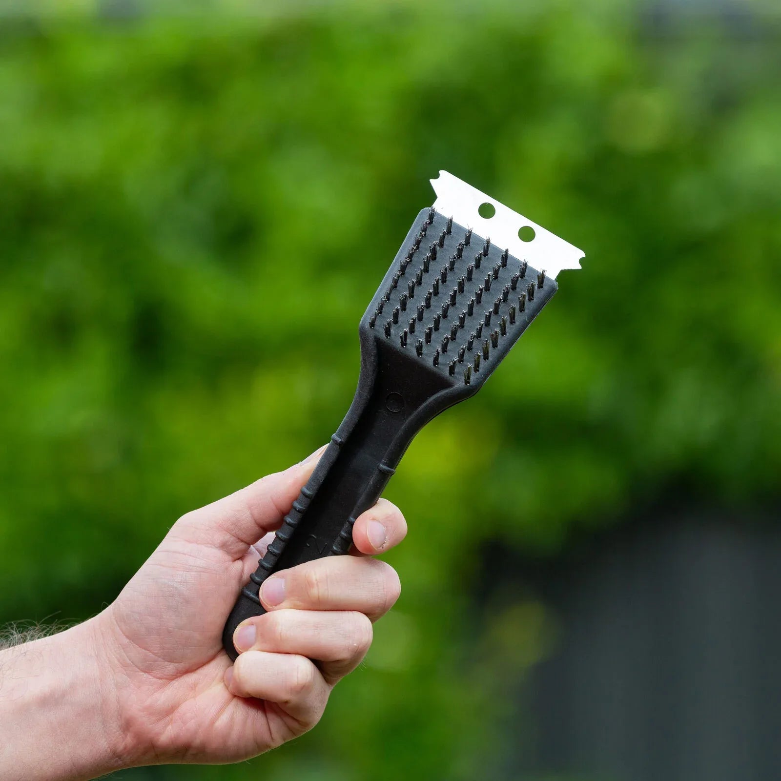 Stainless Steel BBQ Brush and Scraper Blade - Mekamart Australia
